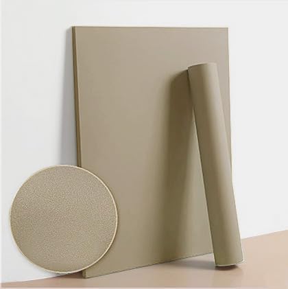 Dimoon 118''x15.7'' Etoupe Skin Peel and Stick Wallpaper Contact Paper Modern Self Adhesive Wall Paper Removable Renter Friendly Textured Solid Shelf Cabinet Vinyl Roll (118''x15.7'',Etoupe Skin)
