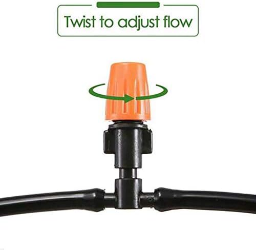 Drip Irrigation kit Plant Watering System Gravity Fed Irrigation Water Drip Setfor Garden Greenhouse Yard Lawn Home or Vacation Use 20M 8/11" Tube 20 Nozzles