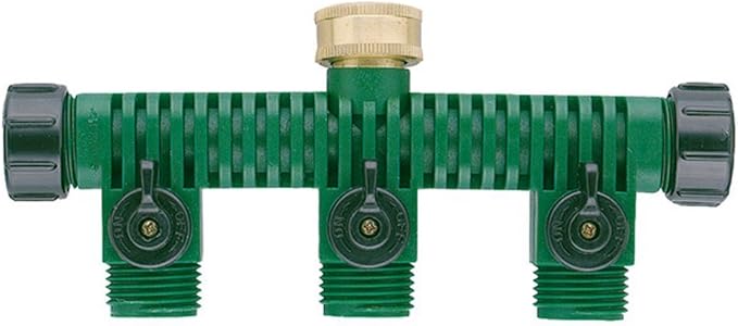 Orbit 2 Pack 5 Port Hose Faucet Watering Manifold with Three Shut Off Valves