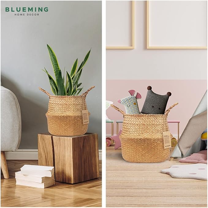 Plant Basket β Large Wicker Indoor Planter for Artificial Olive Tree Pot, 9-10 Inch Woven Baskets for Faux House Plants (Original, Large)