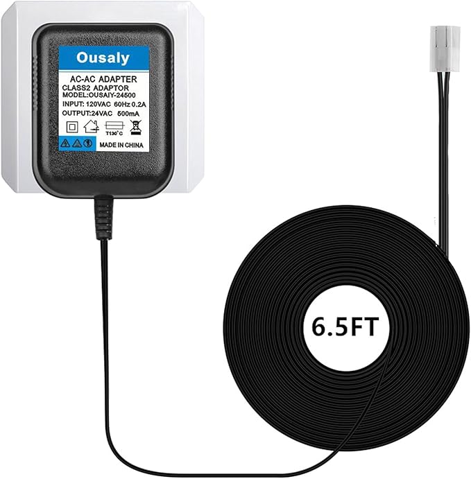 24VAC AC Power Adapter Transformer for Orbit Sprinkler Indoor Irrigation Timers Power Supply Cord,Compatible with Rain Bird UT1 SST Series,Sprinkler System Most Brands on The Market 