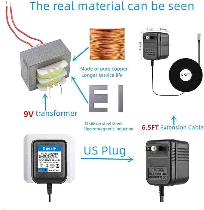 24VAC AC Power Adapter Transformer for Orbit Sprinkler Indoor Irrigation Timers Power Supply Cord,Compatible with Rain Bird UT1 SST Series,Sprinkler System Most Brands on The Market 