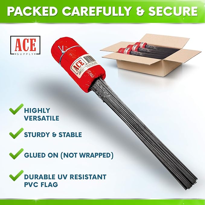 Red Marking Flags 100 Pack - 4x5x15 Inch Red Flags for Yard - Markers For Lawn, Irrigation, Landscaping, Survey & Sprinkler Head Marking