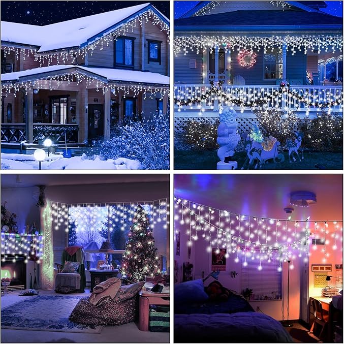 PEMOTech 432-LED 32.8FT DIY Decorative Lights with Remote & 8 Modes,Plug in Connectable Fairy Lights Timer for for Wedding, Storefront Decoration, Easter, Garden Parties & Waterproof Spring Nights