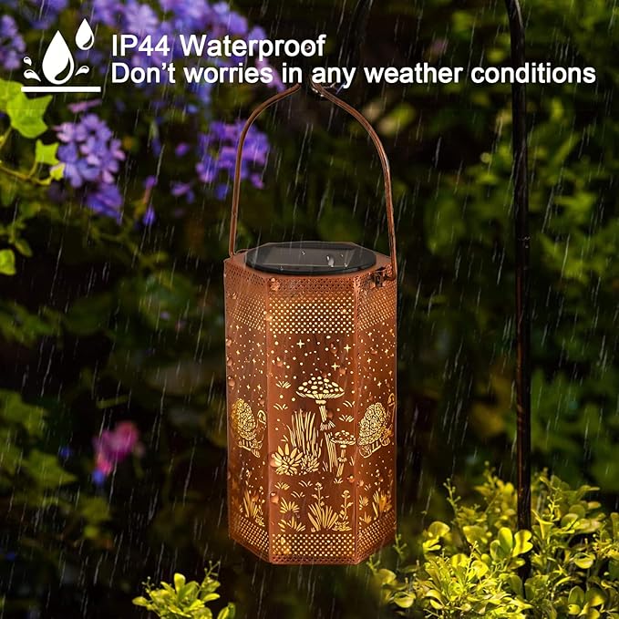 Turtles Solar Lantern Outdoor Waterproof - Birthday Gifts for Women Mom Grandma Men, Mothers Day Gifts, Solar Lights Outdoor Hanging Garden Decor for Outside, Patio, Yard, Lawn
