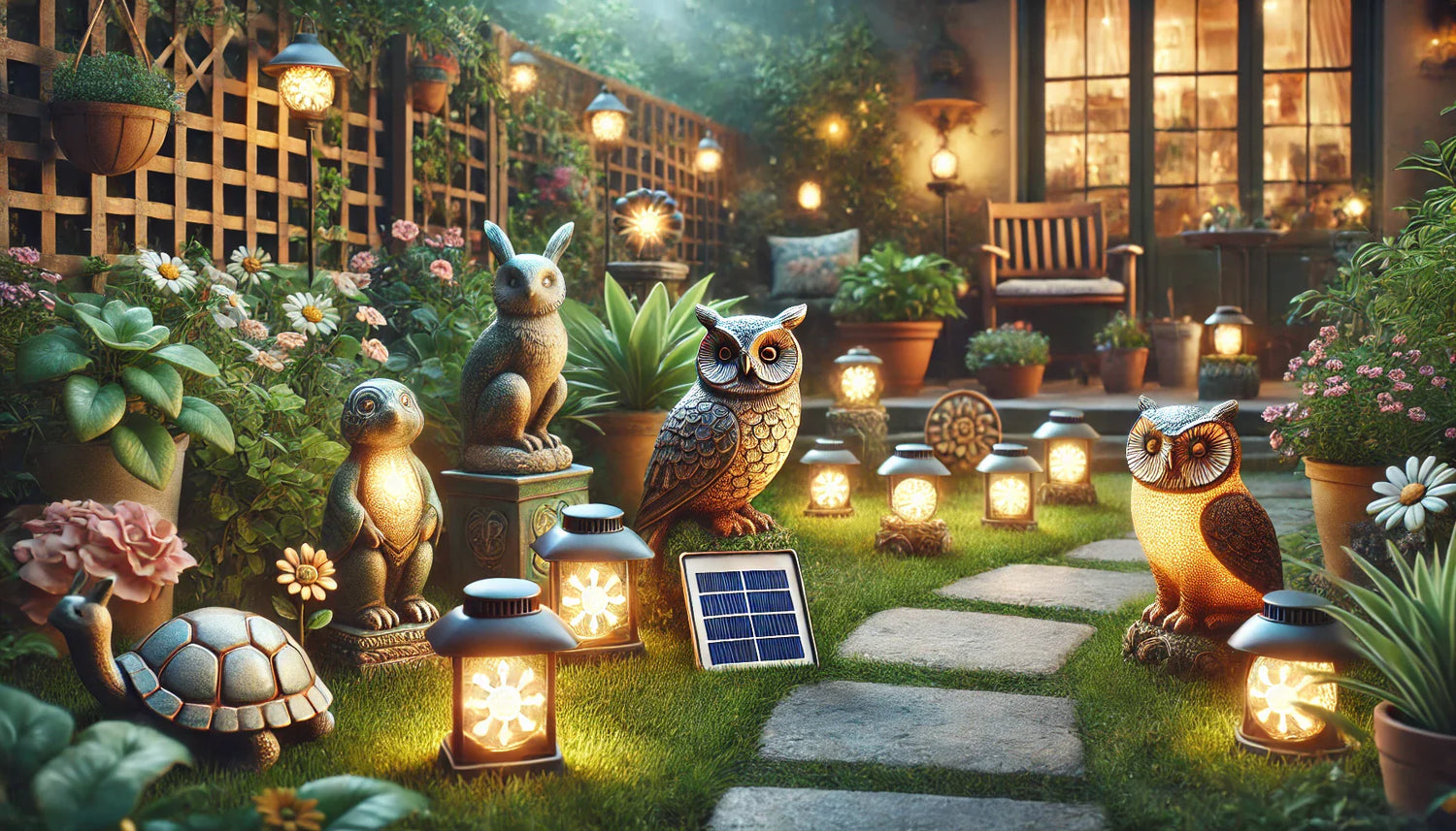 Solar Statues & Figurines
