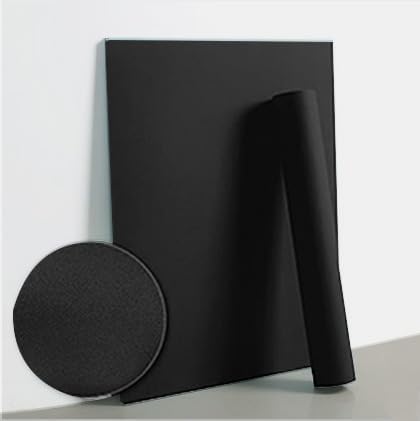 Dimoon 78.7''x23.6'' Black Skin Peel and Stick Wallpaper Contact Paper Modern Self Adhesive Wall Paper Removable Renter Friendly Textured Solid Color Cabinet Vinyl Roll (78.7''x23.6'',Black Skin)