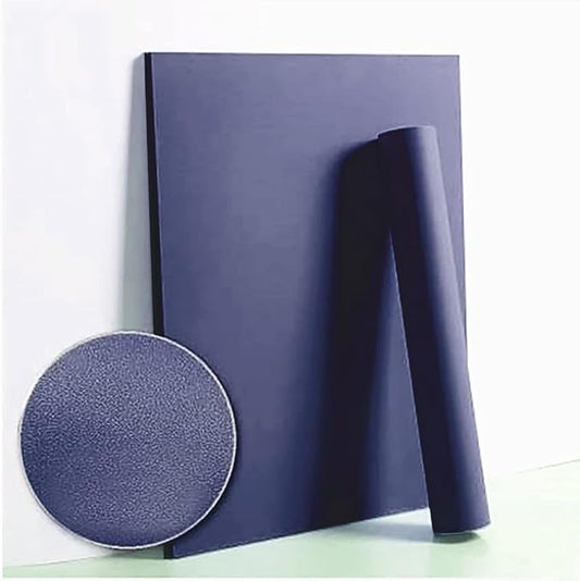Dimoon 78.7''x17.7'' Blue Peel and Stick Wallpaper Contact Paper Modern Self Adhesive Wall Paper Removable Renter Friendly Textured Solid Color Shelf Cabinet Vinyl Roll (78.7''x17.7'',Tibetan Blue)