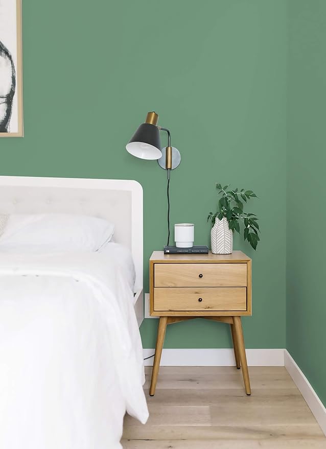 Dimoon 236''x17.7'' Green Peel and Stick Wallpaper Contact Paper Modern Self Adhesive Wall Paper Removable Renter Friendly Textured Solid Color Shelf Cabinet Vinyl Roll (236''x17.7'',Spring Green)