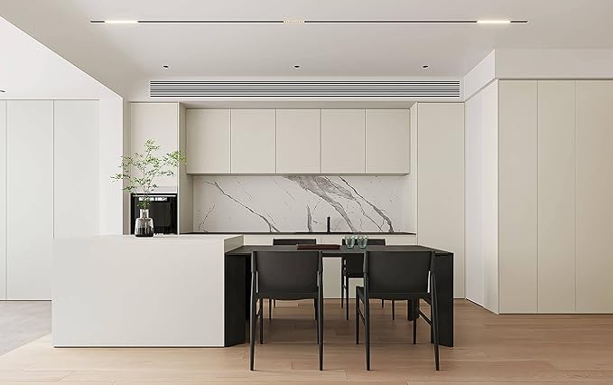 Dimoon 394''x15.7'' Cream Skin Peel and Stick Wallpaper Contact Paper Modern Self Adhesive Wall Paper Removable Renter Friendly Textured Solid Color Cabinet Vinyl Roll (394''x15.7'',Cream Skin)