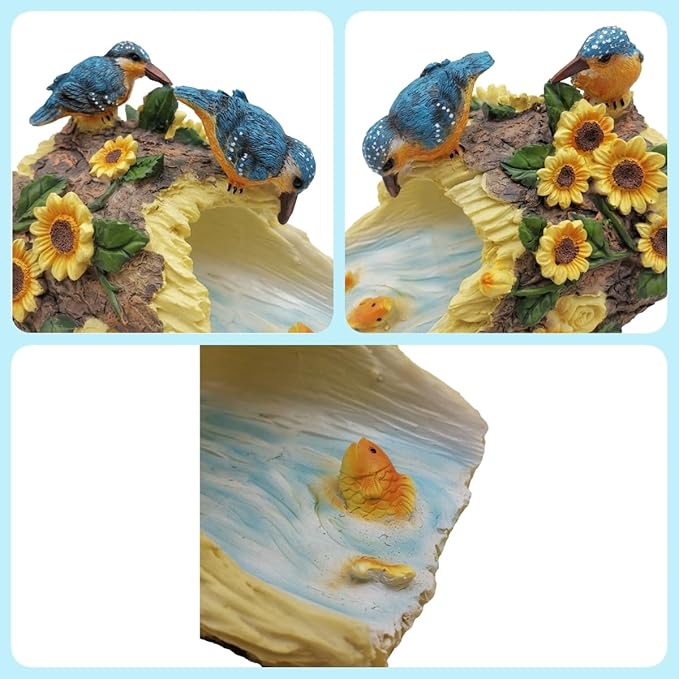 Bird Statues Outdoor Decoration, Resin Statue Garden Decor, Animal Downspout Diverter, Decorative Gutter Extension, 3"4" Downspout Extender Diverter Splash Block