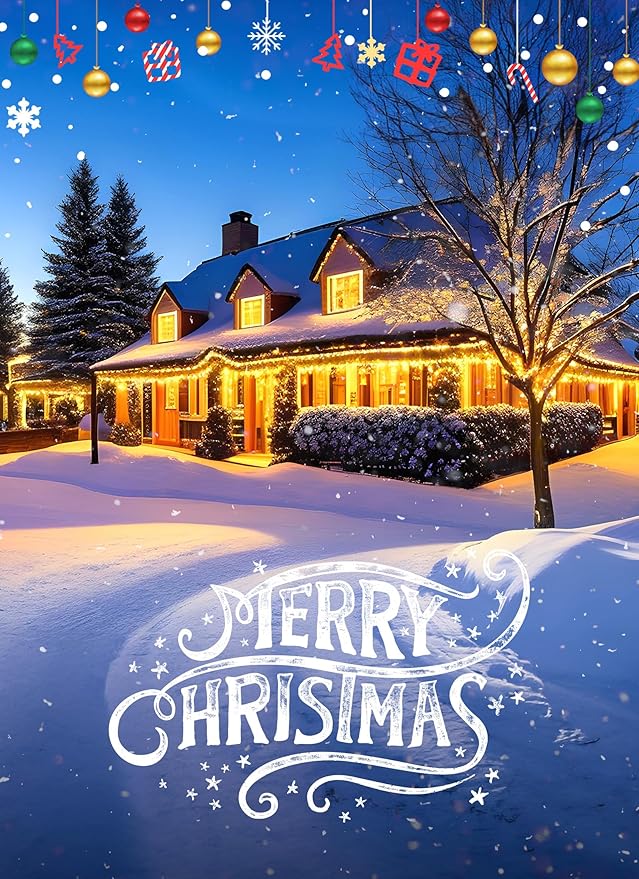 Vintage C9 LED Christmas Lights Outdoor, 25 Feet C9 String Lights with 25 Shatterproof Matte Bulbs, Connectable Waterproof Lights for Holiday Party Roofline Backyard Garden Patio, Warm White